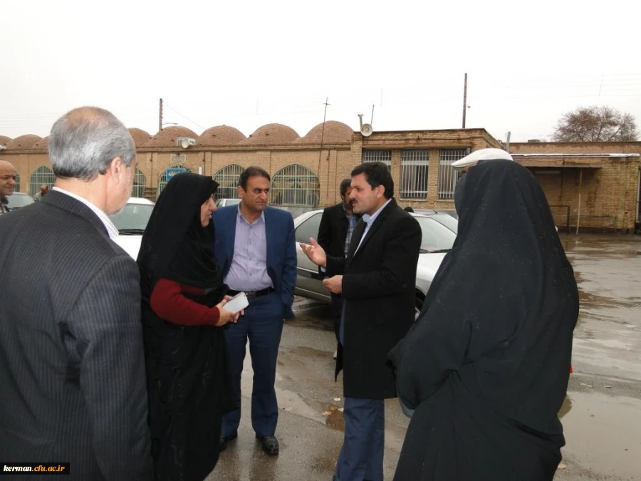 بازدید شهردار کرمان و مدیرکل امور اجتماعی استانداری و نماینده میراث فرهنگی از پردیسهای دانشگاه فرهنگیان کرمان