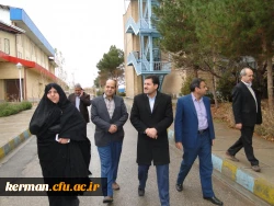 بازدید شهردار کرمان و مدیرکل امور اجتماعی استانداری و نماینده میراث فرهنگی از پردیسهای دانشگاه فرهنگیان کرمان