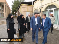 بازدید شهردار کرمان و مدیرکل امور اجتماعی استانداری و نماینده میراث فرهنگی از پردیسهای دانشگاه فرهنگیان کرمان
