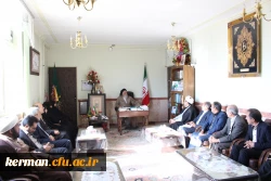 دیدار اعضای شورای اداری دانشگاه با امام جمعه معظم کرمان
