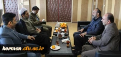 دیدار مسئولین بانک تجارت استان با رئیس دانشگاه فرهنگیان کرمان