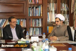 جلسه کمیته استانی هیأت امناء دانشگاه فرهنگیان در دفتر مهندس رزم حسینی استاندار کرمان