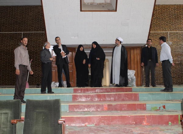 بازدید دکتر توان و همراهان از پردیس شهید باهنر