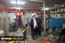 بازدید دکتر توان و همراهان از پردیس شهید باهنر