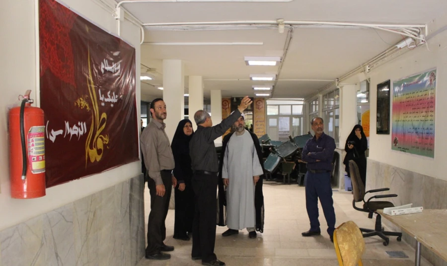 بازدید دکتر توان و همراهان از پردیس شهید باهنر