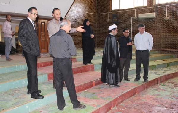 بازدید دکتر توان و همراهان از پردیس شهید باهنر