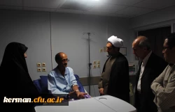 عیادت مسئولین دانشگاه از جناب آقای اکبرزاده