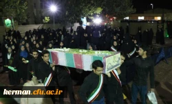 مراسم شب وداع با دو شهید گمنام