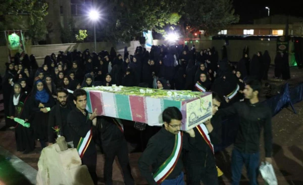 مراسم شب وداع با دو شهید گمنام