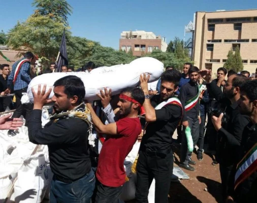 مراسم تشییع و تدفین پیکر پاک و مطهر شهدای گمنام