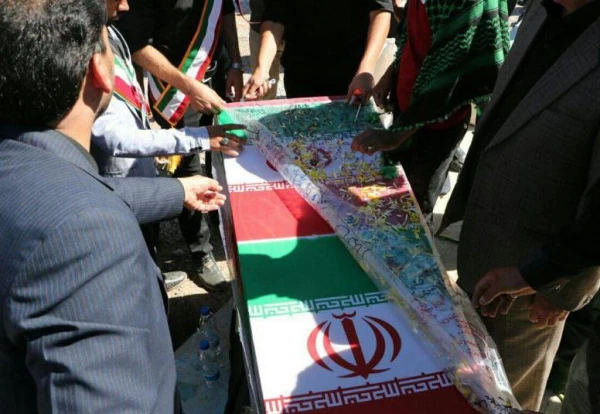 مراسم تشییع و تدفین پیکر پاک و مطهر شهدای گمنام