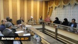 حضور سرپرست دفتر مرکزی حراست و مدیر کل امور شاهد و ایثارگران دانشگاه فرهنگیان در شورای مدیریت امور پردیس های استان کرمان