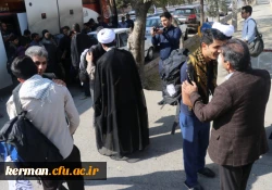 استقبال از دانشجویان شرکت کننده در پیاده روی اربعین