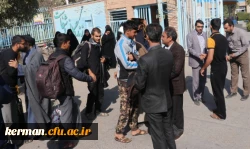 استقبال از دانشجویان شرکت کننده در پیاده روی اربعین