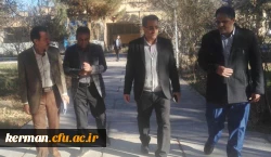 بازدید مشهدی رئیس اداره سراهای دانشجویی و همراهان از خوابگاه ها و سلف سرویس دانشگاه فرهنگیان استان کرمان