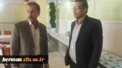 بازدید مشهدی رئیس اداره سراهای دانشجویی و همراهان از خوابگاه ها و سلف سرویس دانشگاه فرهنگیان استان کرمان
