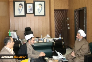 دیدار دکتر توان ریاست دانشگاه فرهنگیان استان با حجت الاسلام محمودآبادی مدیر کل حوزه استاندار