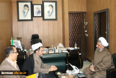دیدار دکتر توان ریاست دانشگاه فرهنگیان استان با حجت الاسلام محمودآبادی مدیر کل حوزه استاندار