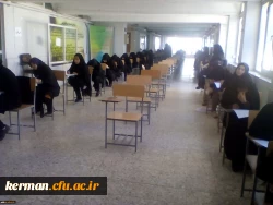 بازدید دکتر توان و همراهان از برگزاری امتحانات  پردیس شهید باهنر