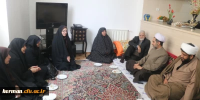 دیدار رئیس و کارکنان دانشگاه فرهنگیان استان کرمان با خانواده دانشجو معلم شهید مهدی عبدا... زاده