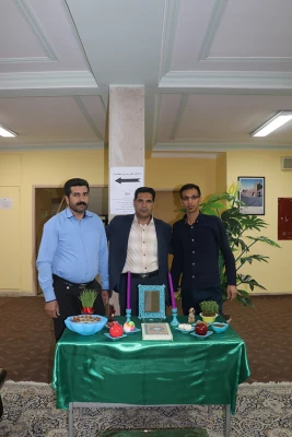 استقبال از میهمانان نوروزی و برپایی سفره هفت سین