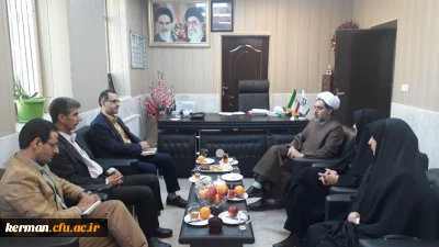 نشست دکتر توان رئیس دانشگاه فرهنگیان استان با خانم دکتر موسی پور مدیر کل امور اجتماعی استانداری کرمان
