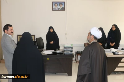 بازدید دکتر خاکی معاونت منابع انسانی و پشتیبانی دانشگاه فرهنگیان از دانشگاه فرهنگیان استان کرمان