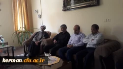 حضور رئیس و مسئولین دانشگاه فرهنگیان استان کرمان در منزل پدری مرحومه عبداللهی، دانشجو معلم ورودی سال 92