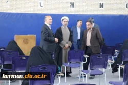 بازدید دکتر توان از محل برگزاری امتحانات دانشجویان ماده 28
