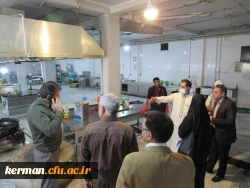 بازدید دکتر توان ریاست دانشگاه فرهنگیان استان از آشپزخانه و سلف سرویس پردیس خواجه نصیر