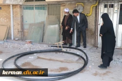 بازدید دکتر توان از روند بازسازی در تأسیسات و سالن اجتماعات پردیس شهید باهنر