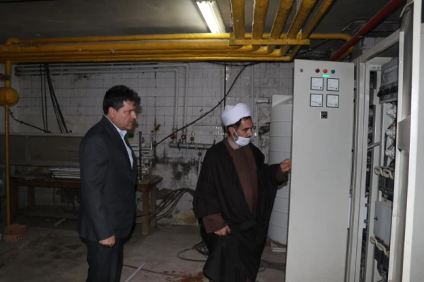 بازدید دکتر توان از روند بازسازی در تأسیسات و سالن اجتماعات پردیس شهید باهنر