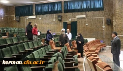بازدید دکتر توان از روند بازسازی در تأسیسات و سالن اجتماعات پردیس شهید باهنر