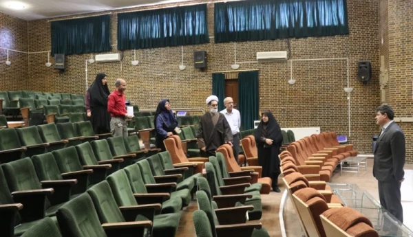 بازدید دکتر توان از روند بازسازی در تأسیسات و سالن اجتماعات پردیس شهید باهنر