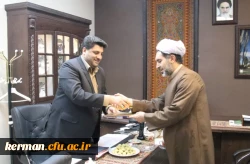 نشستی مشترک با حضور رئیس دانشگاه فرهنگیان استان و مدیر کل میراث فرهنگی، صنایع دستی و گردشگری کرمان