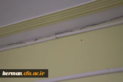 ترک خوردگی ساختمان های پردیس خواجه نصیرالدین طوسی در اثر زلزله