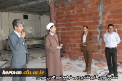 بازدید دکتر توان از فعالیت های عمرانی در حال اجرای دانشگاه