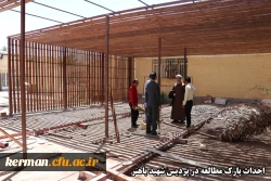 بازدید دکتر توان از فعالیت های عمرانی در حال اجرای دانشگاه