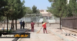 آماده سازی فضای دانشگاه جهت آغاز سال تحصیلی جدید