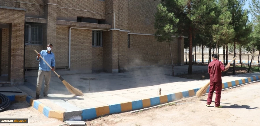 آماده سازی فضای دانشگاه جهت آغاز سال تحصیلی جدید