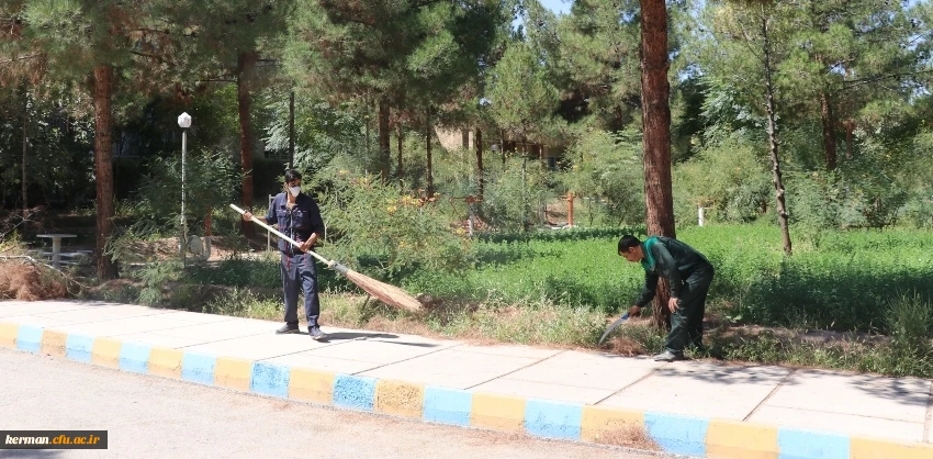 آماده سازی فضای دانشگاه جهت آغاز سال تحصیلی جدید