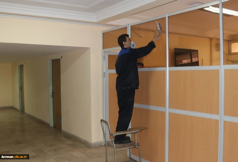 آماده سازی فضای دانشگاه جهت آغاز سال تحصیلی جدید