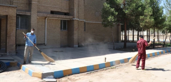 آماده سازی فضای دانشگاه جهت آغاز سال تحصیلی جدید