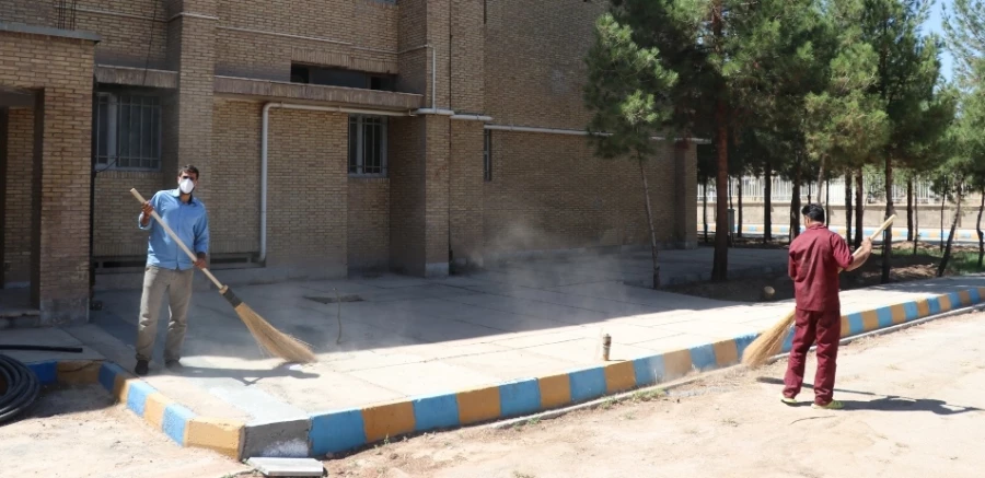 آماده سازی فضای دانشگاه جهت آغاز سال تحصیلی جدید