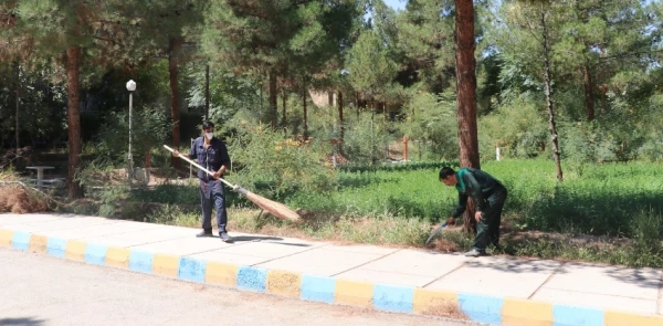 آماده سازی فضای دانشگاه جهت آغاز سال تحصیلی جدید