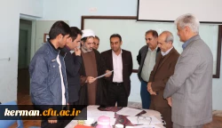 بازدید رئیس دانشگاه فرهنگیان استان کرمان از مراحل انجام مصاحبه تکمیل ظرفیت داوطلبان ورود به دانشگاه فرهنگیان