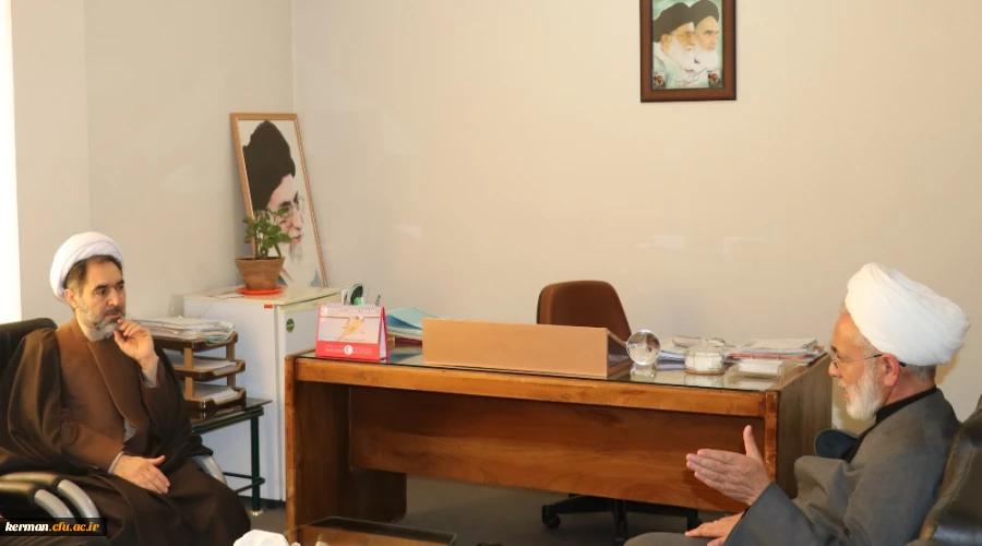 دیدار مدیر حوزه علمیه استان کرمان با رئیس دانشگاه فرهنگیان استان