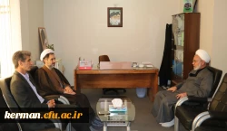 دیدار مدیر حوزه علمیه استان کرمان با رئیس دانشگاه فرهنگیان استان