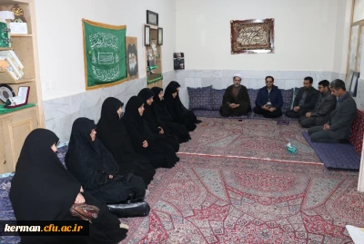 دیدار صمیمانه ریاست و کارکنان دانشگاه فرهنگیان کرمان با خانواده شهید غلامرضا لنگری زاده