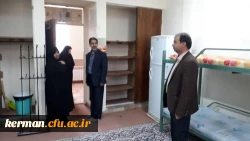 بازدید دکتر توان رئیس دانشگاه فرهنگیان استان از پایگاه اسکان نوروزی پردیس شهید باهنر (سایت شماره دو)